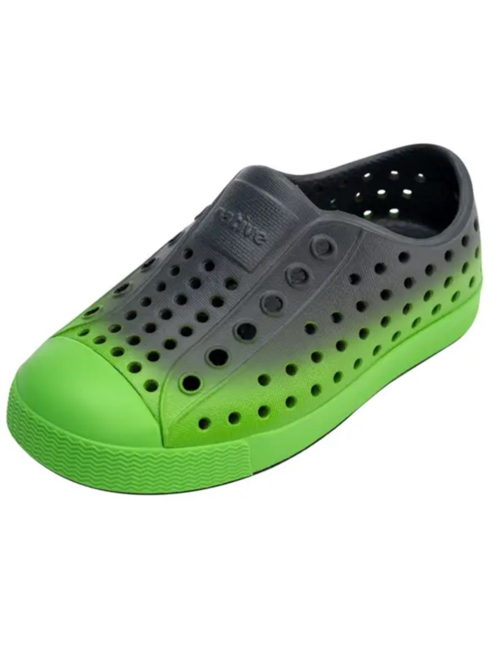 Native Shoes Kids Jefferson Slip On Green Grey Ombré Toddler Size 7